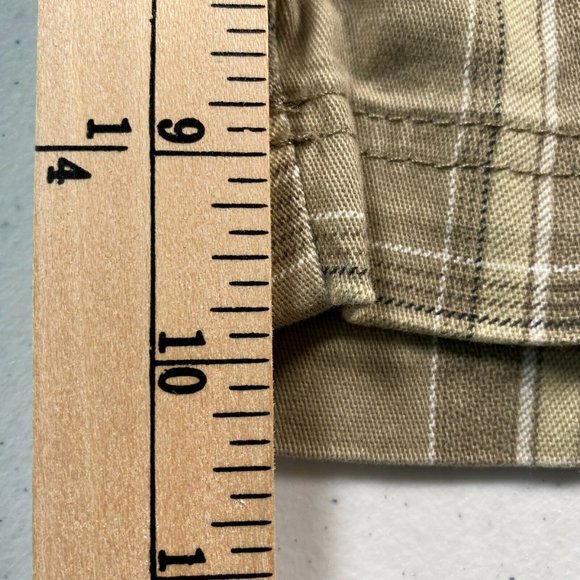 Redhead Men's Size 38 Tan Plaid Cargo Shorts - Picture 9 of 9